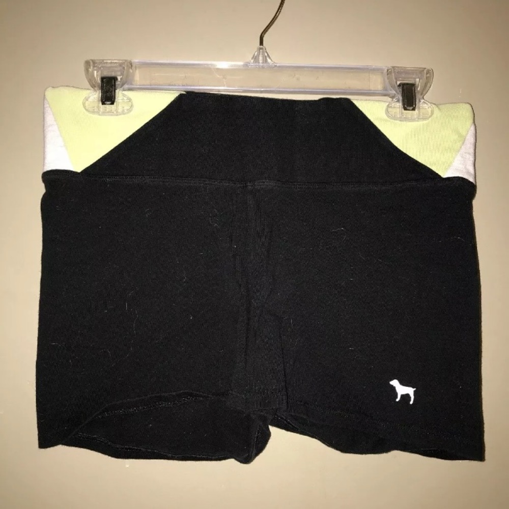 PINK Colorblock Yoga Shorts M